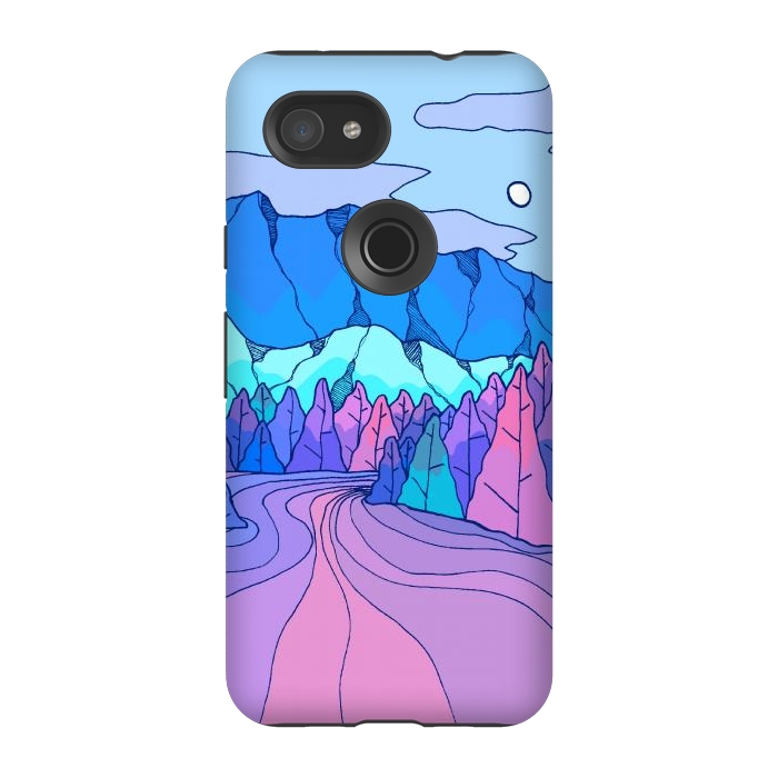 Pixel 3A StrongFit The neon river by Steve Wade (Swade)