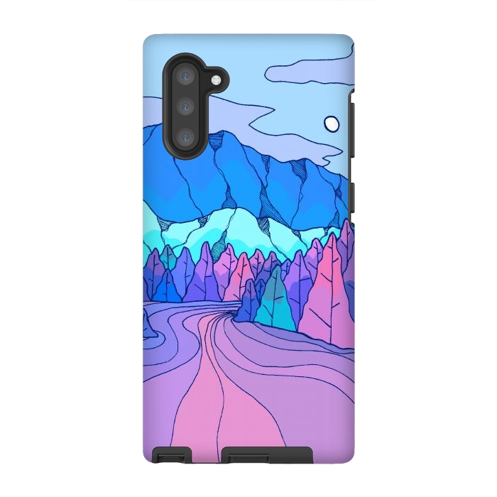 Galaxy Note 10 StrongFit The neon river by Steve Wade (Swade)