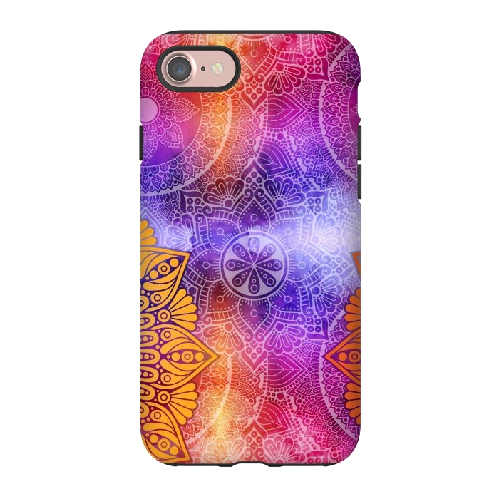 iPhone 7 StrongFit Mandala Pattern with bright Colors by ArtsCase