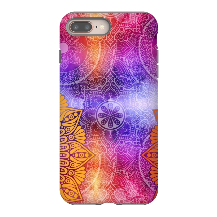 iPhone 7 plus StrongFit Mandala Pattern with bright Colors by ArtsCase