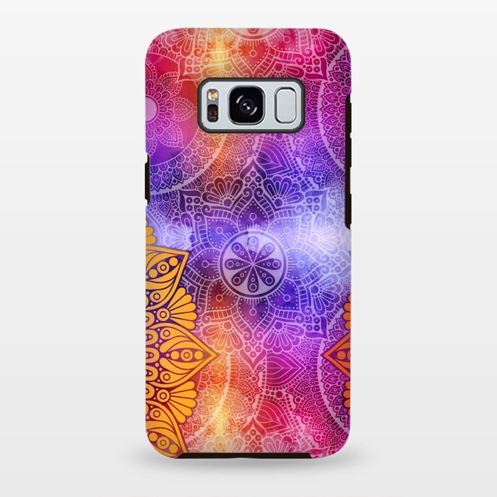 Galaxy S8 plus StrongFit Mandala Pattern with bright Colors by ArtsCase