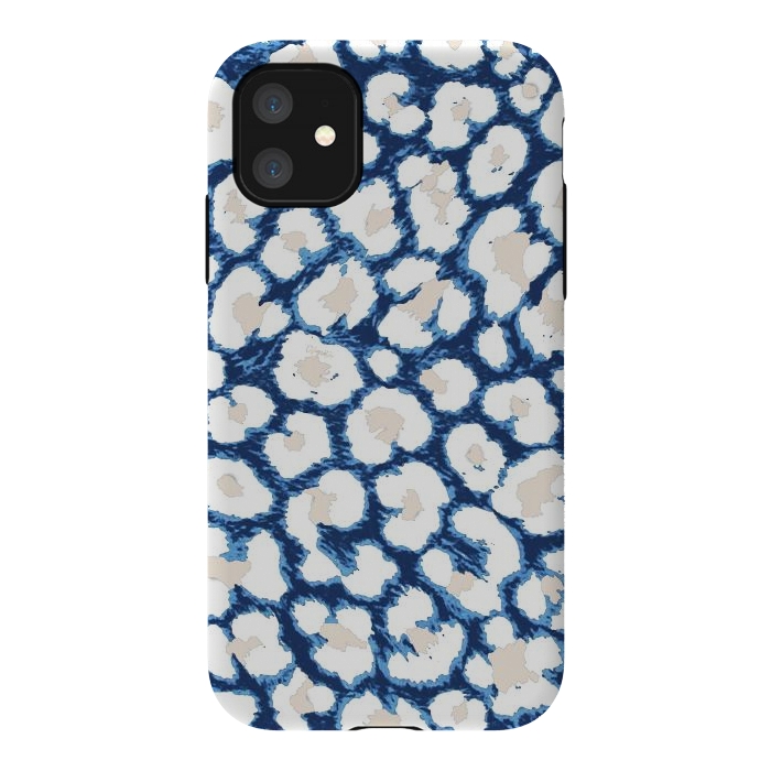 iPhone 11 StrongFit Blue-Cream Cozy Surface by ''CVogiatzi.