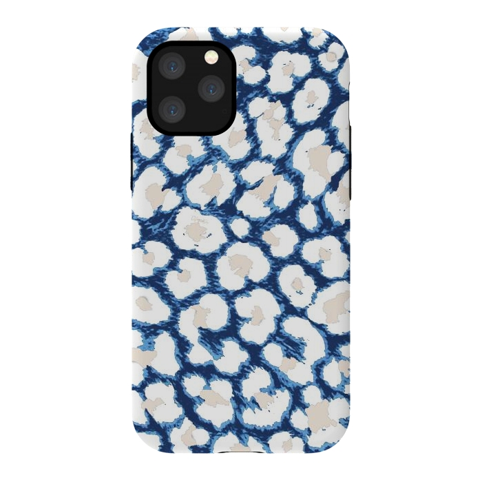 iPhone 11 Pro StrongFit Blue-Cream Cozy Surface by ''CVogiatzi.