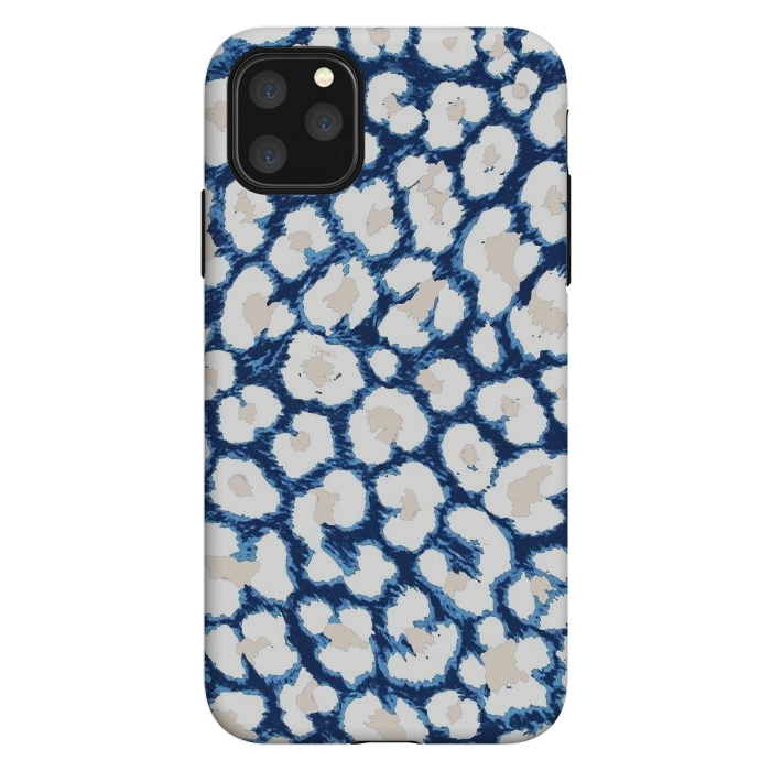 iPhone 11 Pro Max StrongFit Blue-Cream Cozy Surface by ''CVogiatzi.