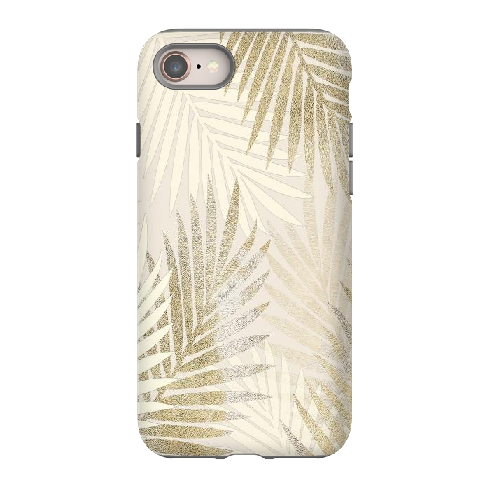 iPhone 8 StrongFit Relaxing Palms-Gold by ''CVogiatzi.