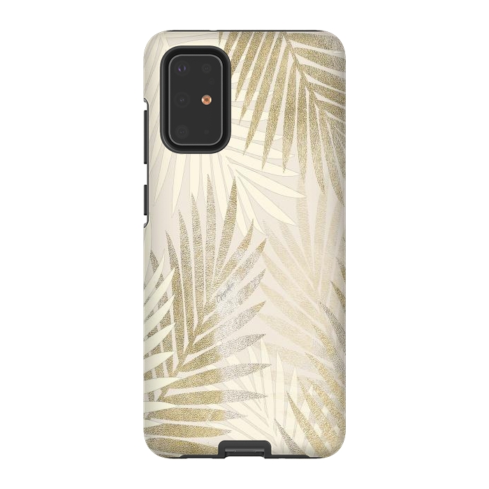 Galaxy S20 Plus StrongFit Relaxing Palms-Gold by ''CVogiatzi.