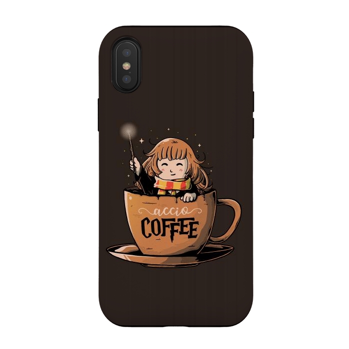 iPhone Xs / X StrongFit Accio Coffee by eduely
