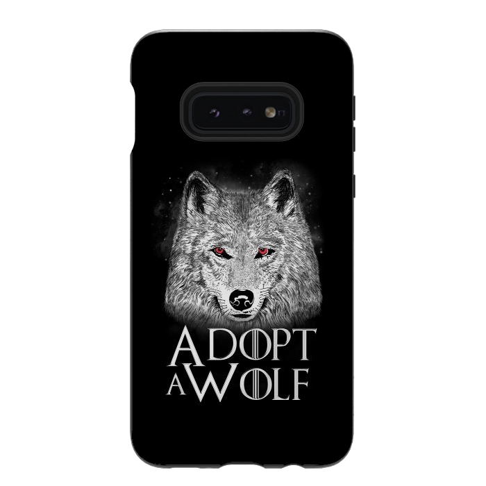 Galaxy S10e StrongFit Adopt a Wolf by eduely
