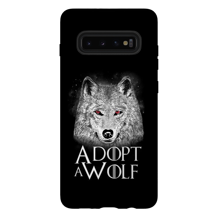 Galaxy S10 plus StrongFit Adopt a Wolf by eduely