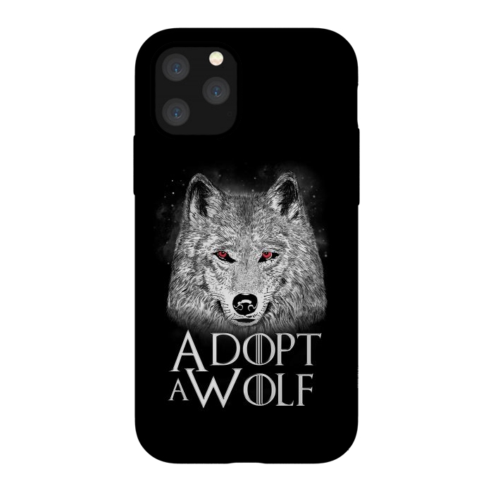 iPhone 11 Pro StrongFit Adopt a Wolf by eduely