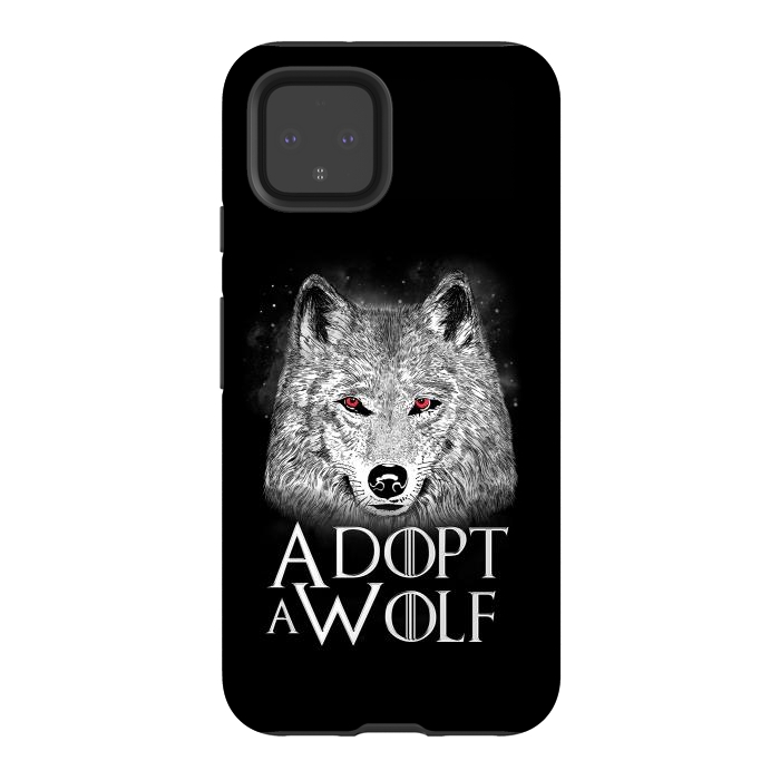 Pixel 4 StrongFit Adopt a Wolf by eduely