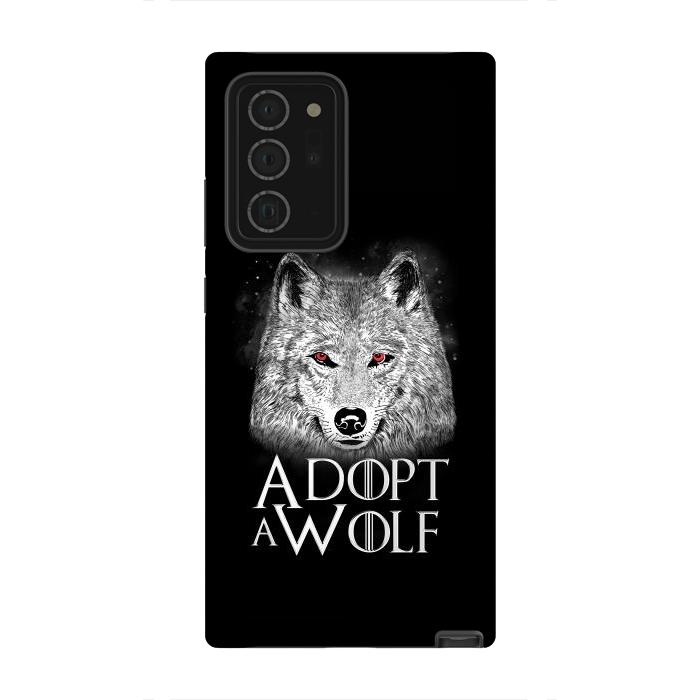 Galaxy Note 20 Ultra StrongFit Adopt a Wolf by eduely
