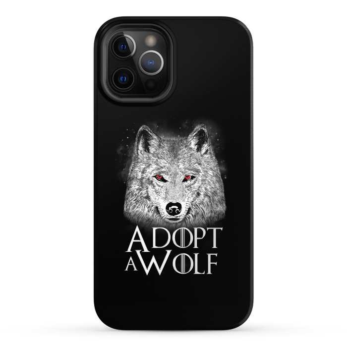 iPhone 12 Pro Max StrongFit Adopt a Wolf by eduely