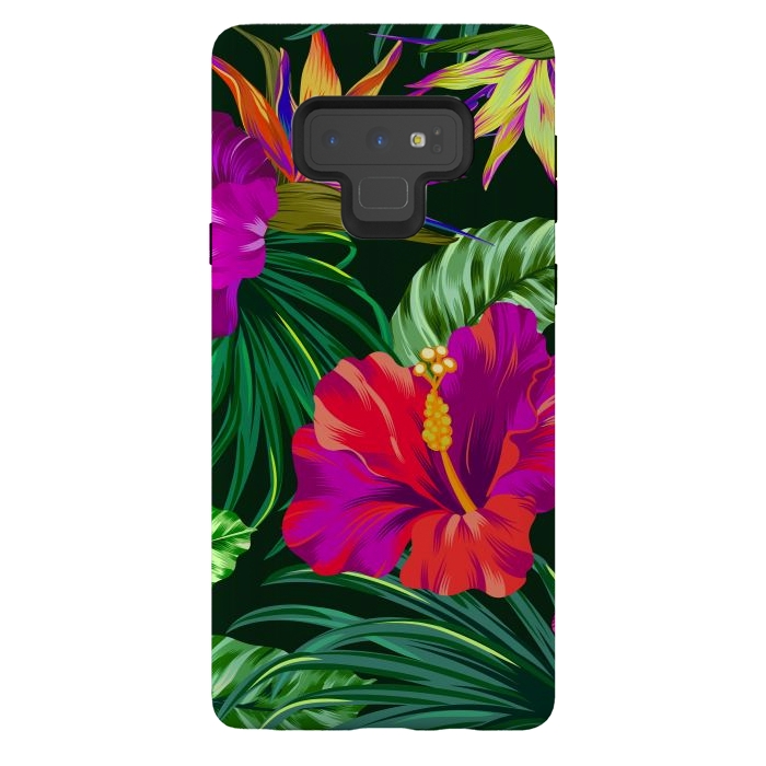Galaxy Note 9 StrongFit Cute Tropical Floral Pattern XVI by ArtsCase