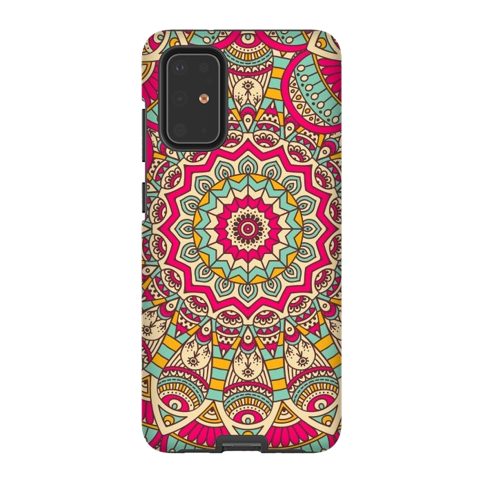 Galaxy S20 Plus StrongFit Ethnic floral seamless and Madala pattern by ArtsCase