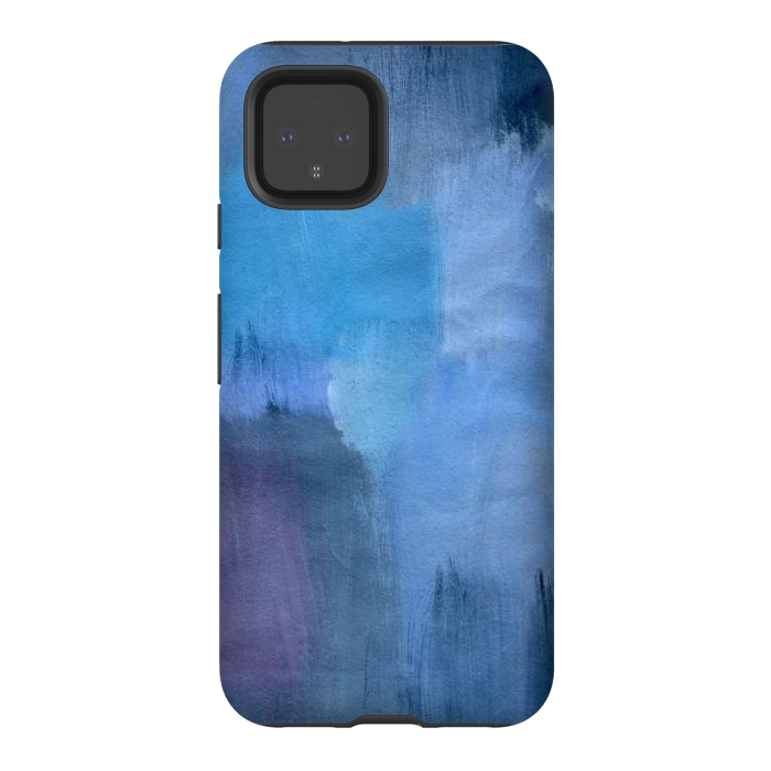 Pixel 4 StrongFit Blue Ocean Abstract Painting by Nic Squirrell