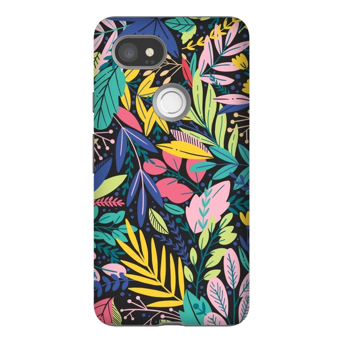 Pixel 2XL StrongFit Tropical Flowers by ArtsCase