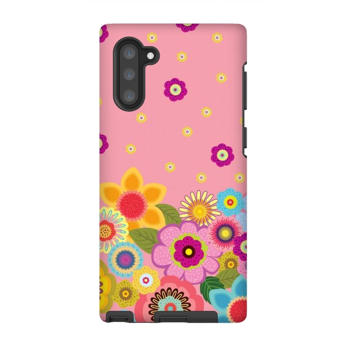 Galaxy Note 10 StrongFit assorted spring flowers by ArtsCase