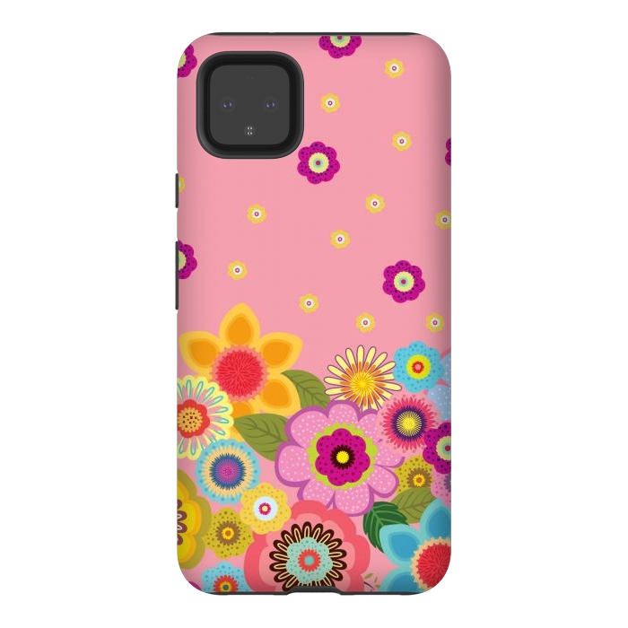 Pixel 4XL StrongFit assorted spring flowers by ArtsCase
