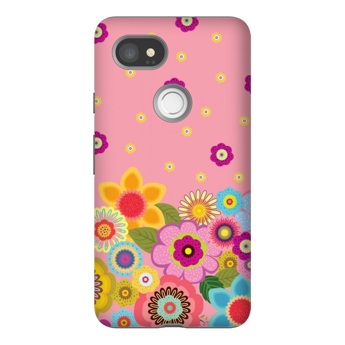 Pixel 2XL StrongFit assorted spring flowers by ArtsCase