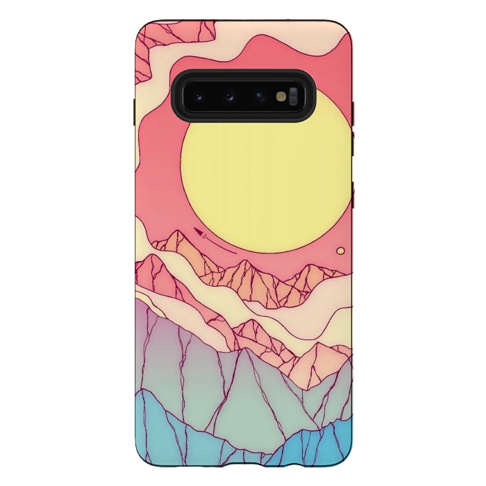 Galaxy S10 plus StrongFit Summer space planet by Steve Wade (Swade)