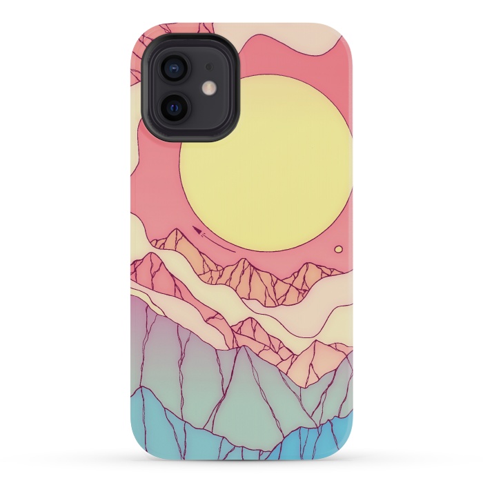 iPhone 12 mini StrongFit Summer space planet by Steve Wade (Swade)