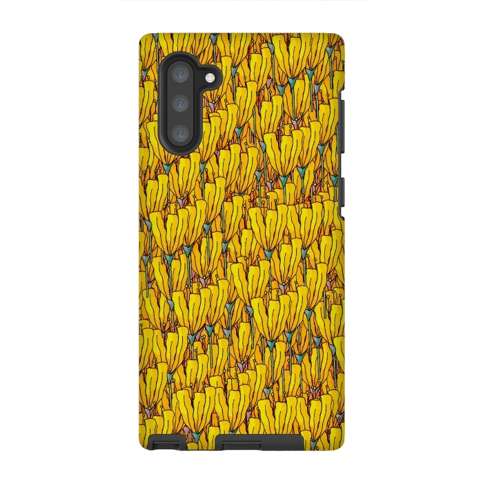 Galaxy Note 10 StrongFit Spring yellow flowers by Steve Wade (Swade)
