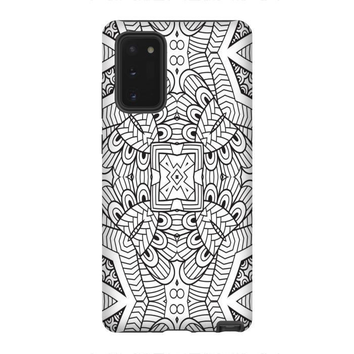 Galaxy Note 20 StrongFit doodle mandala modern art by haroulita