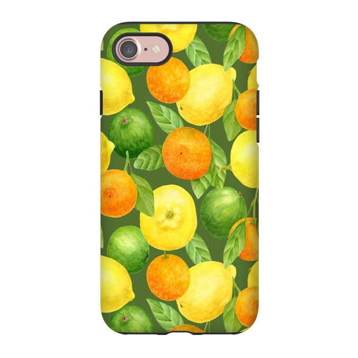 iPhone 7 StrongFit summer fruits lemons and oranges by haroulita