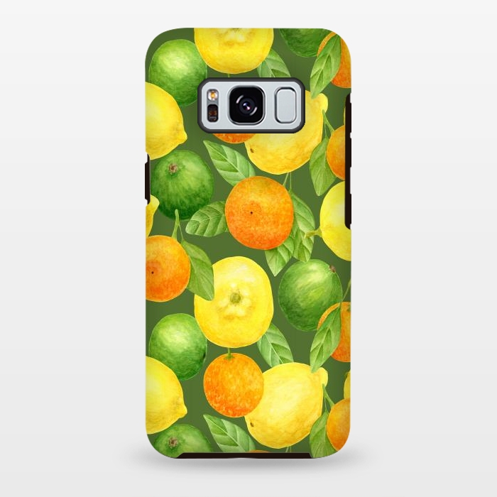Galaxy S8 plus StrongFit summer fruits lemons and oranges by haroulita