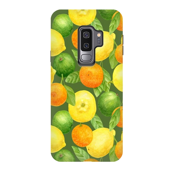 Galaxy S9 plus StrongFit summer fruits lemons and oranges by haroulita