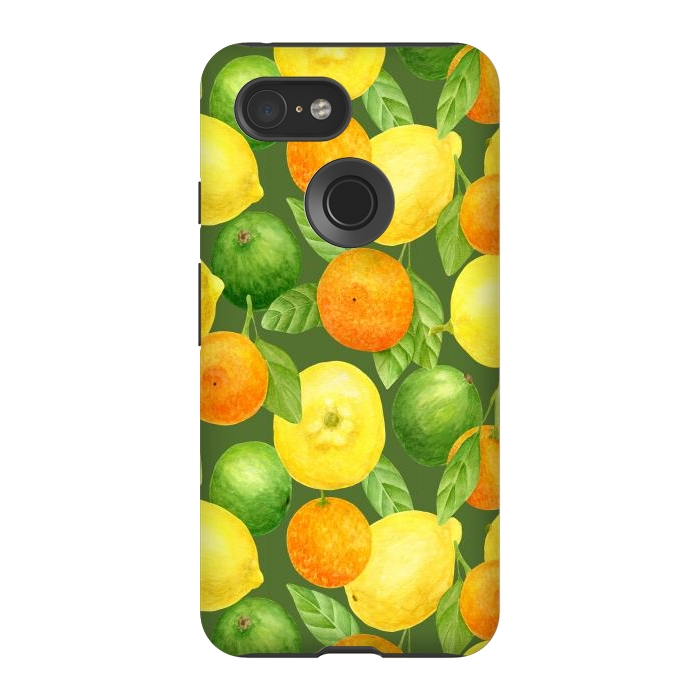 Pixel 3 StrongFit summer fruits lemons and oranges by haroulita