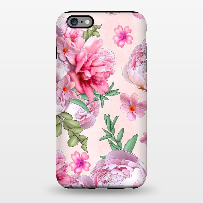 iPhone 6/6s plus StrongFit purple pink peony flowers by haroulita