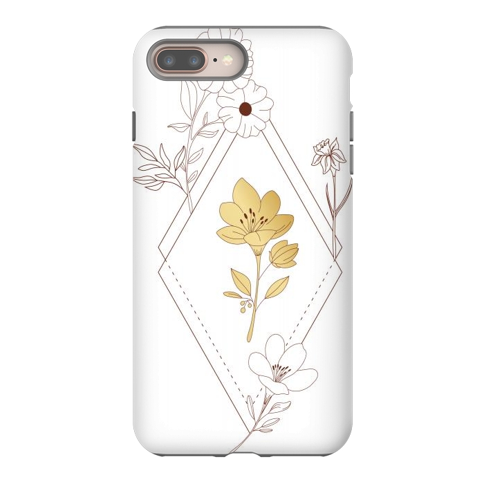 iPhone 7 plus StrongFit gold flower  by haroulita