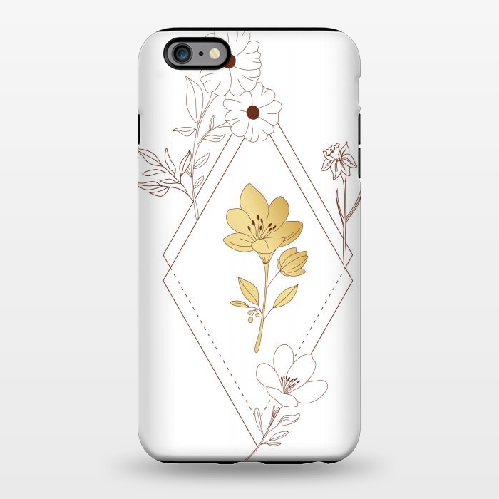 iPhone 6/6s plus StrongFit gold flower  by haroulita