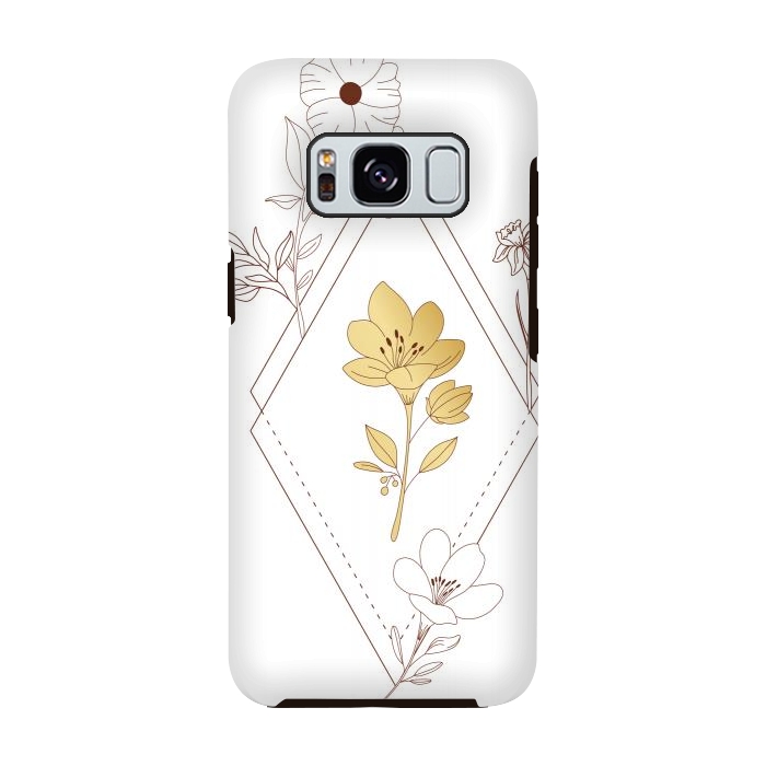 Galaxy S8 StrongFit gold flower  by haroulita