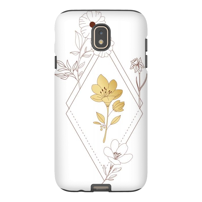 Galaxy J7 StrongFit gold flower  by haroulita