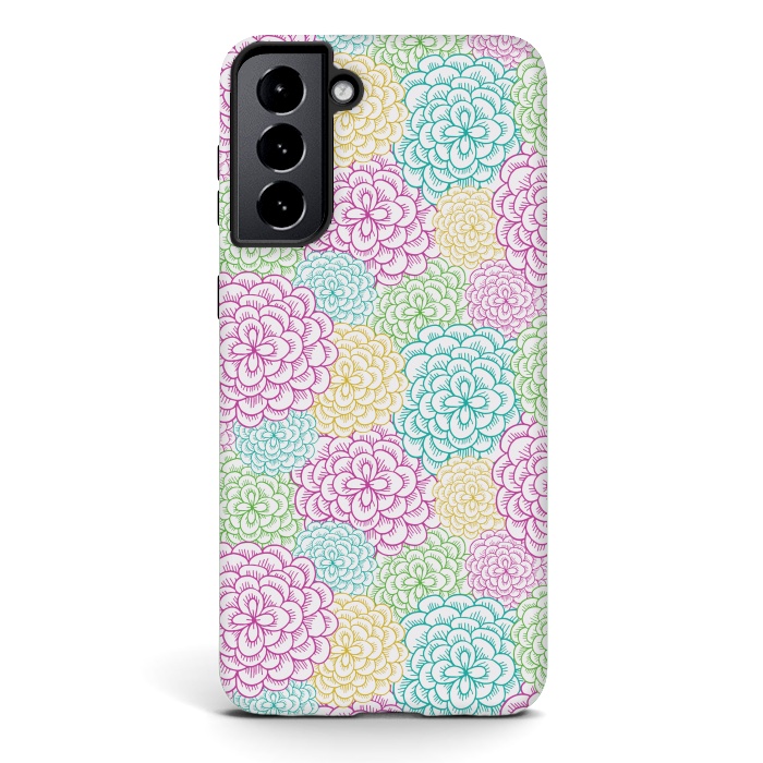 Galaxy S21 StrongFit Dahlia by TracyLucy Designs