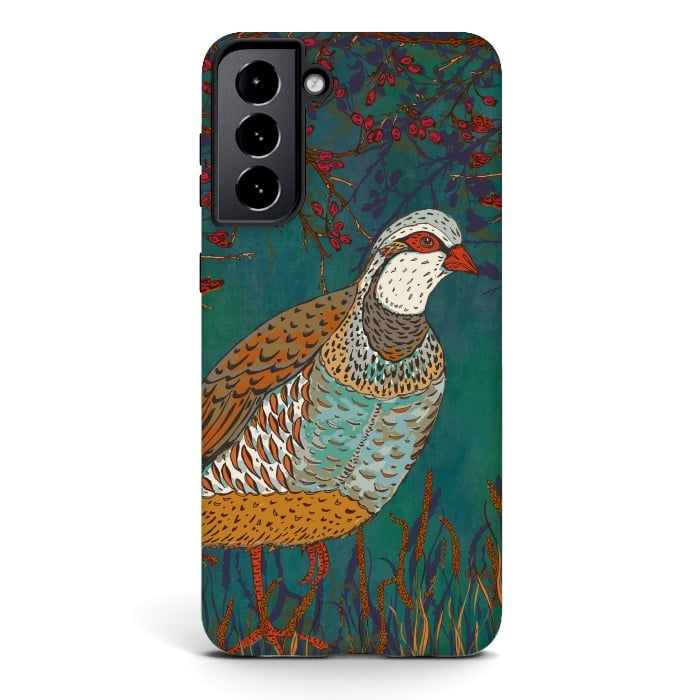 Galaxy S21 plus StrongFit Partridge by Lotti Brown