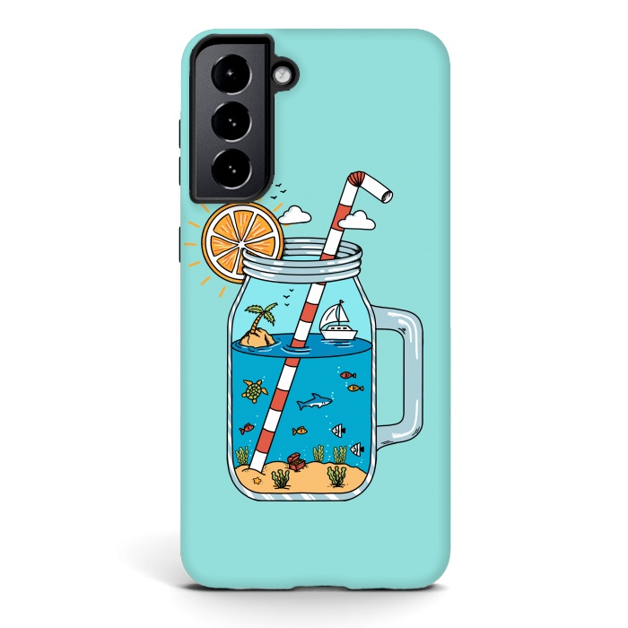 Galaxy S21 plus StrongFit Drink Landscape by Coffee Man
