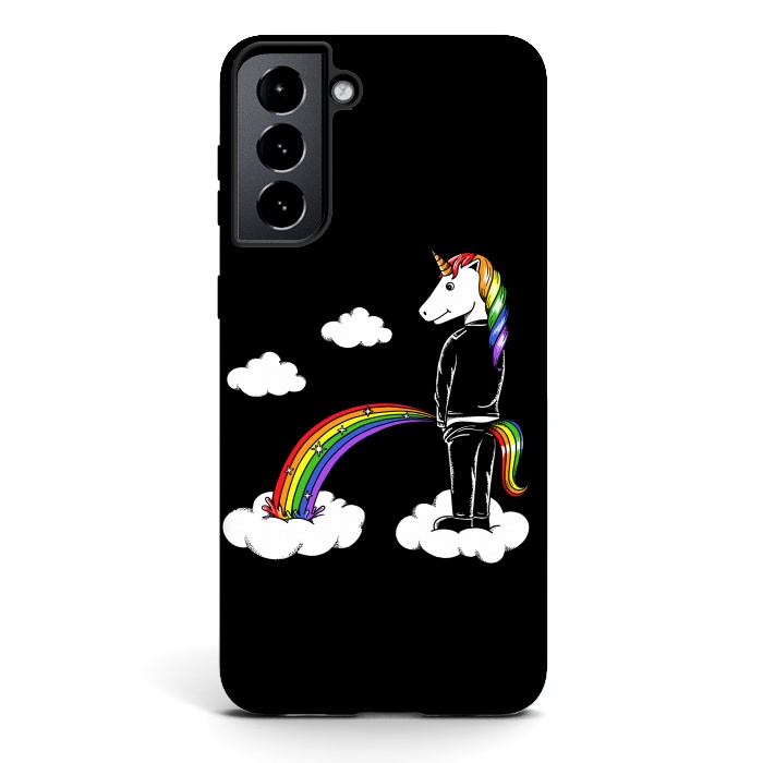 Galaxy S21 StrongFit Unicorn Rainbow by Coffee Man