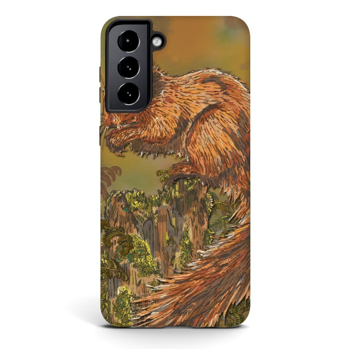 Galaxy S21 StrongFit September Squirrel by Lotti Brown