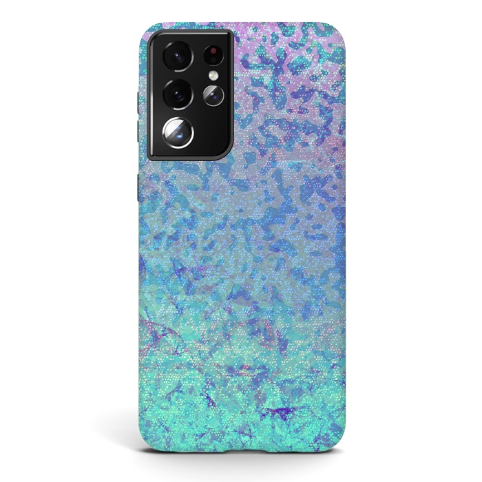 Galaxy S21 ultra StrongFit Glitter Star Dust G282 by Medusa GraphicArt