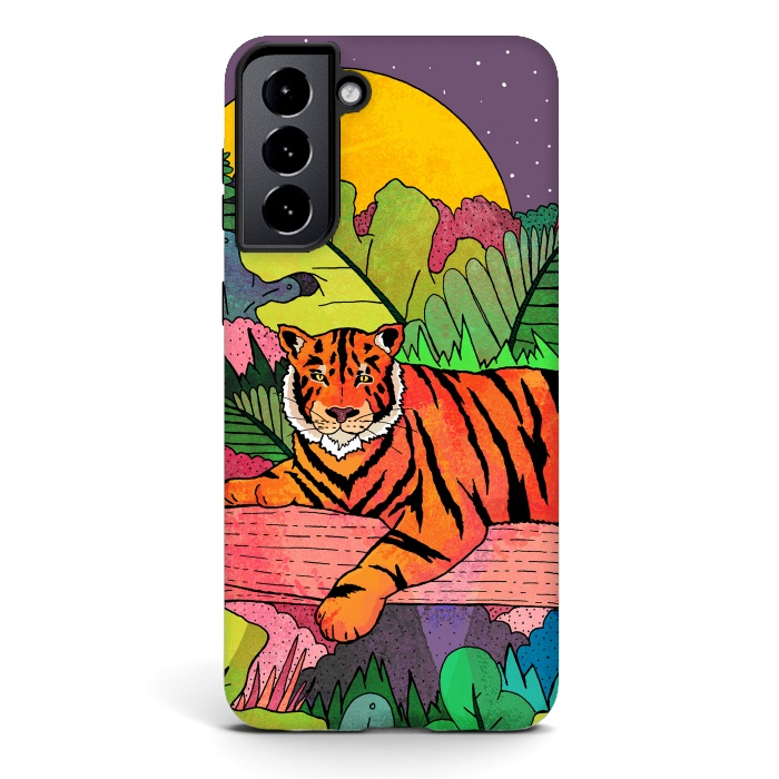 Galaxy S21 StrongFit Spring Tiger by Steve Wade (Swade)