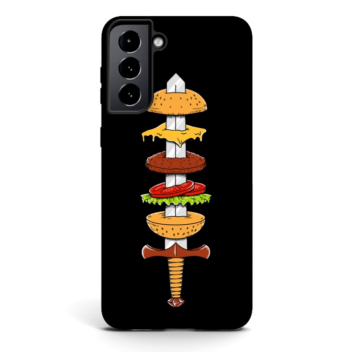 Galaxy S21 StrongFit sword Burger by Coffee Man