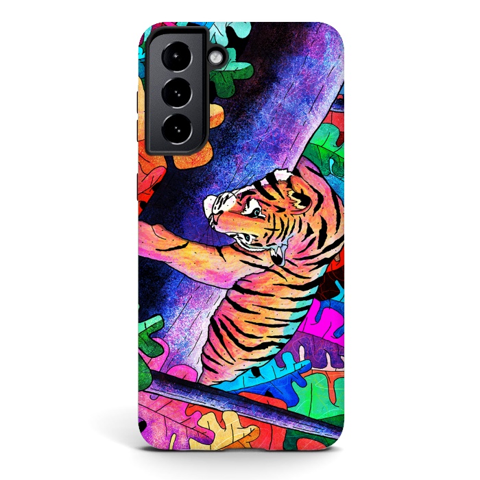 Galaxy S21 StrongFit The lazy tiger by Steve Wade (Swade)