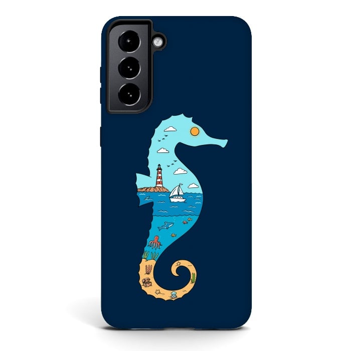 Galaxy S21 plus StrongFit SeahorseNature by Coffee Man