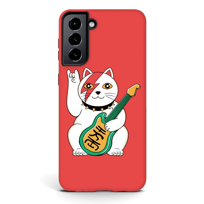 Galaxy S21 plus StrongFit Cat Lucky by Coffee Man