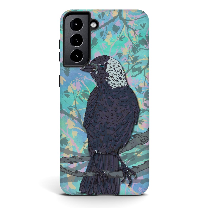 Galaxy S21 StrongFit Forever Jackdaw by Lotti Brown