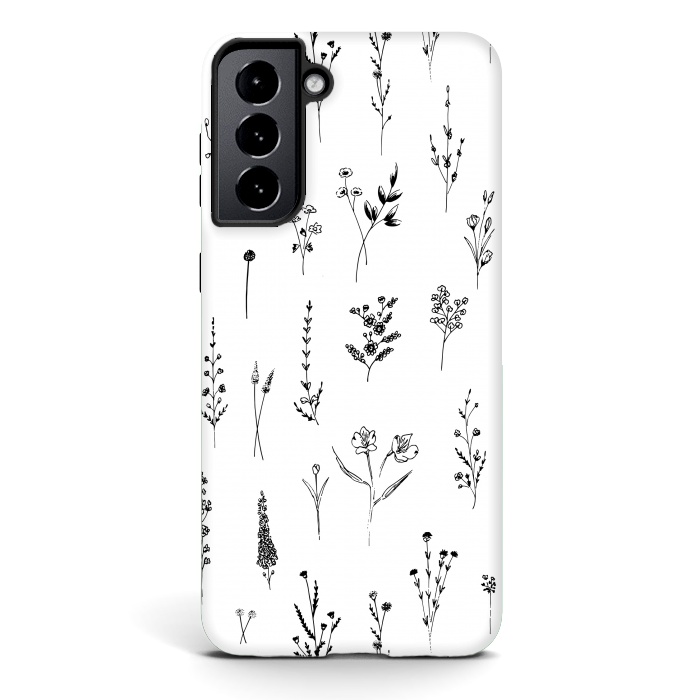 Galaxy S21 plus StrongFit Wildflowers by Anis Illustration